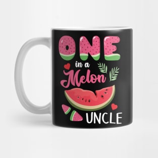 Hearts Watermelon Cream One In A Melon Uncle Niece Nephew Mug